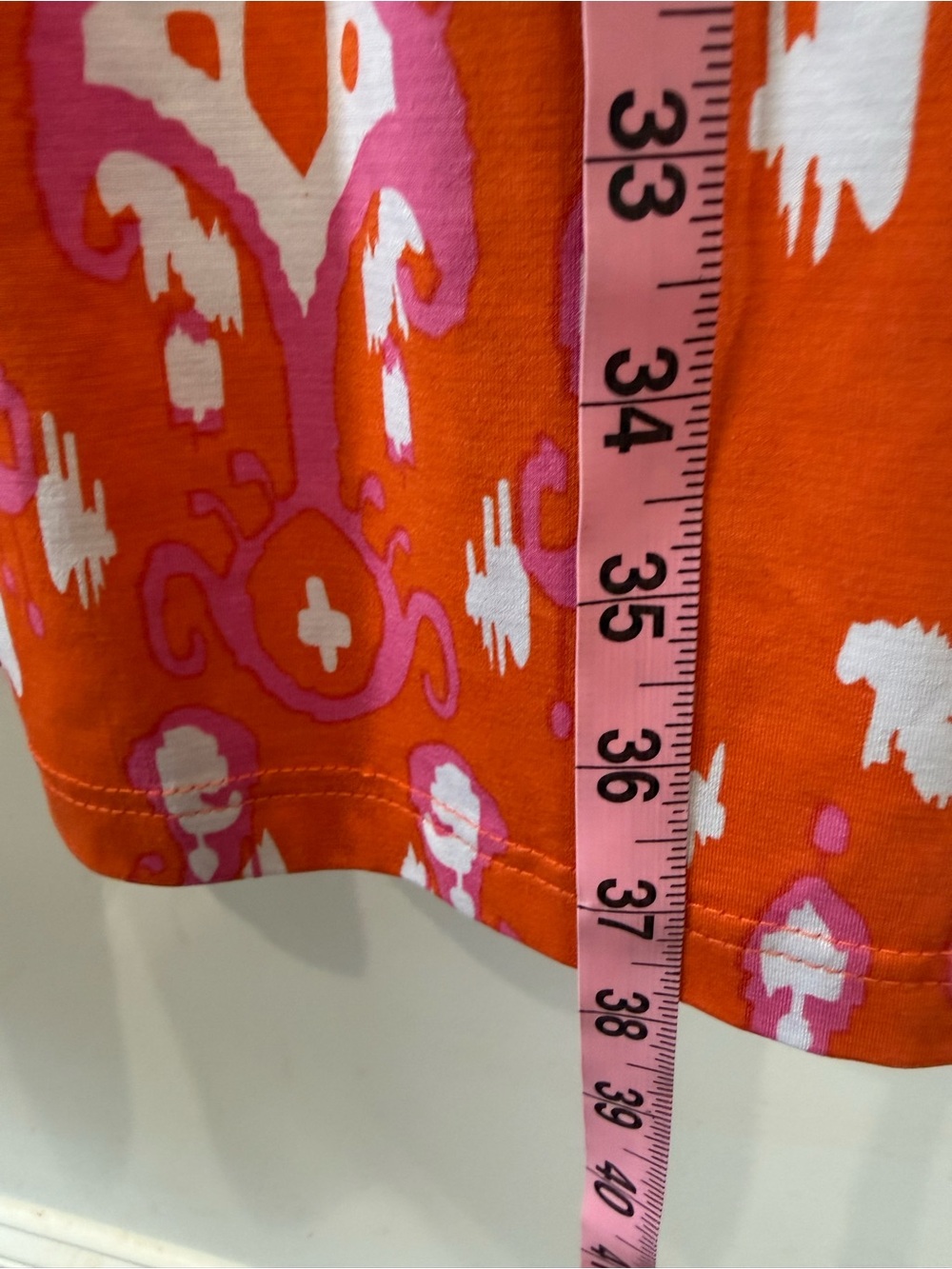 Mud Pie Orange Printed Sleeveless Dress size s - Picture 3 of 3